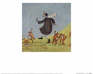 Stampe d'arte Sam Toft - Dancing With My Bird, (30 x 30 cm)
