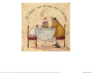 Stampe d'arte Sam Toft - At Least One Of Our Five A Day Doris, (30 x 30 cm)
