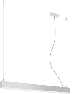 Lampada a sospensione PINNE 67 grigio 1xLED 16W alluminio 150x6x67cm Thoro Lighting