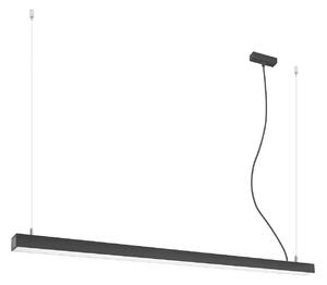 Lampada a sospensione PINNE 150 nero 1xLED 38W alluminio 150x6x150cm Thoro Lighting