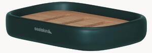 Portasapone con inserto in legno di faggio Mind