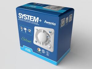 Awenta SYSTEM+ KWS125H, corpo ventilatore, diametro 125 mm, silenzioso, con sensore di umidità e timer