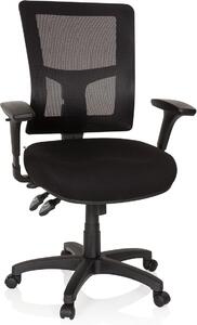 Silecomplaza 760006 - Sedia da ufficio girevole Impact PRO, tessuto nero. Sedia girevole con schienale regolabile