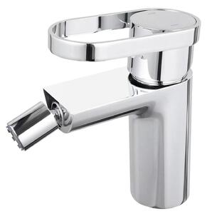 Miscelatore per lavabo da bagno, finitura cromata, rotazione a 360°, a risparmio idrico, test di resistenza alla nebbia salina di classe 10, corpo in ottone, altezza del beccuccio: 95 mm