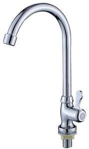 Miscelatore monocomando con collo lungo, alto, universale e orientabile, lavello da cucina verticale, miscelatore monocomando per acqua fredda
