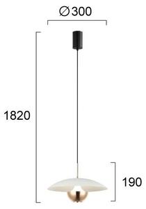 Lampada a sospensione VALIA 9W 3000K dorata