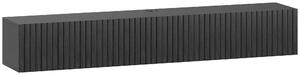 HOMCOM Mobile TV sospeso con 2 ante ribaltabili, 140x25x22 cm, Nero | Aosom Italy