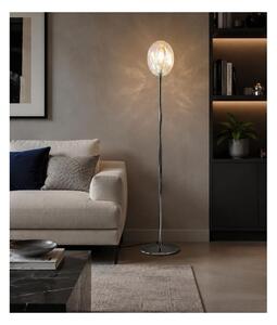 UVA PIANTANA H175 CM CON SFERA IN VETRO IRIDESCENTE E STRUTTURA IN METALLO 4 COLORI LAMPADINA ATTACCO G9
