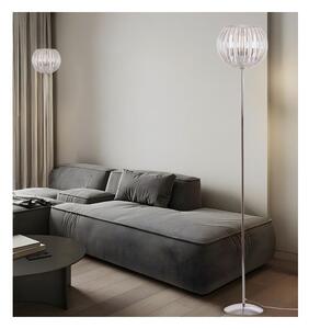 SCINTILLA LAMPADA DA TERRA CROMO DIFFUSORE IN ACRILICO TRASPARENTE 3 MISURE LAMPADINA ATTACCO E27