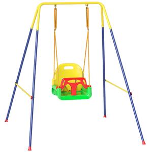 AIYAPLAY Altalena da Giardino per Bambini Altalena per Neonato 3 in 1 Verde | Aosom Italy