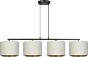 Lampadario Emibig 4xE27 60W HILDE 4 BL WHITE 1052/4