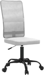 Silecomplaza, sedia da ufficio regolabile in altezza, colore bianco. Sedia da scrivania con tessuto a rete traspirante, girevole a 360 gradi con rotelle, ideale per l'ufficio domestico e l'ufficio, con una capacità di carico di 110 kg