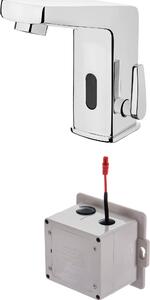 Touchless washbasin mixer with temperature control - 4xAA