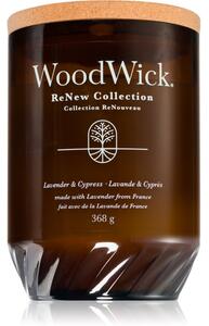 Woodwick Lavender & Cypress candela profumata 368 g