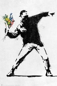 Posters, Stampe Banksy - The Flower Thrower, (61 x 91.5 cm)