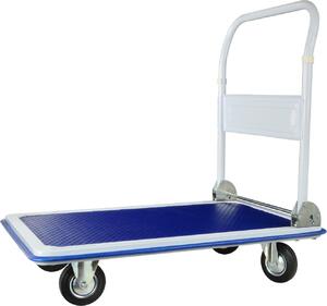 Awtools Carrello a 4 ruote 300Kg Piattaforma 90X60Cm