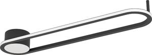 Lampada da soffitto LED EGLO ovale Collecorvino, lampada da soffitto per soggiorno, lampada da soffitto in metallo nero, lampada da soggiorno bianco caldo-bianco freddo, 50 cm