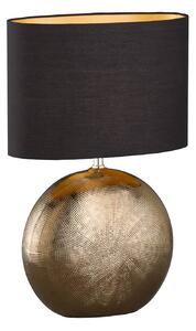 FISCHER & HONSEL Foro lampada da tavolo, bronzo/nero, altezza 53 cm