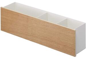 Organizer bianco/di colore naturale in metallo per cancelleria Rin – YAMAZAKI