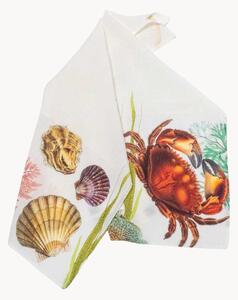 Set di 2 strofinacci in lino Oyster & Crab