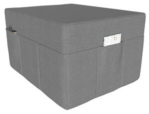 POKAR copertura per materasso pieghevole in 3 parti materasso pieghevole per ospiti letto da campeggio letto pieghevole, dimensioni:copertura 80 x 195, colore:grigio