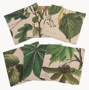 Set di 6 tovaglioli in lino Trees