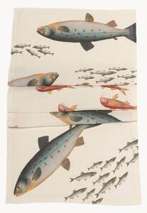 Runner da tavolo in lino Sea Fish