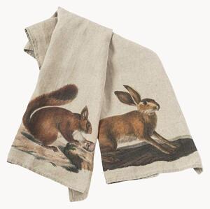 Set di 2 strofinacci in lino Squirel & Hare