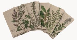Set di 6 tovaglioli in lino Fine Herbs