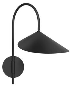 Applique da parete ferm LIVING, dimmerabile, Nero, Soggiorno, Alluminio, Scandinavo