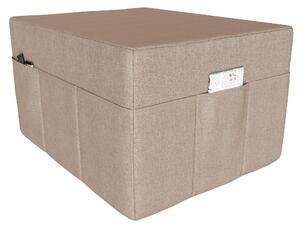 POKAR copertura per materasso pieghevole in 3 parti materasso pieghevole per ospiti letto da campeggio letto pieghevole, dimensioni: copertura 80 x 195, colore: beige