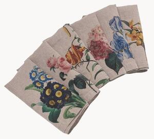 Set di 6 tovaglioli in lino Garden Flowers