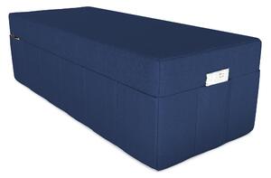 POKAR copertura per materasso pieghevole in 3 parti materasso pieghevole per ospiti letto da campeggio letto pieghevole, dimensioni: copertura 160 x 195, colore: blu scuro