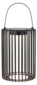 Lanterna a LED nera con alimentazione a pannelli solari e con ricarica USB da esterno (altezza totale 54 cm) Cavia – Markslöjd