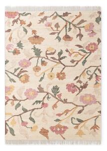 Tappeto color crema in iuta tessuto a mano 120x170 cm Roya Violette – Elle Decoration