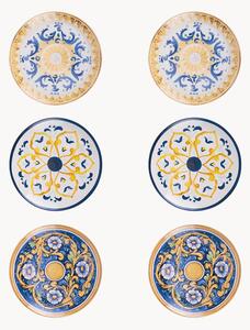 Set di 6 piatti da colazione assortiti Scilla