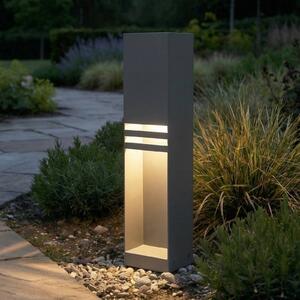 Lampioncino da giardino Oxido Lucande, Nero, Acciaio Inox, Moderno, Lampada LED da esterni
