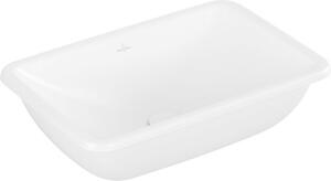 V&B V&B Loop& Friends lavabo sottopiano senza foro per rubinetto, con troppopieno, 54x34cm, st. bianco C+