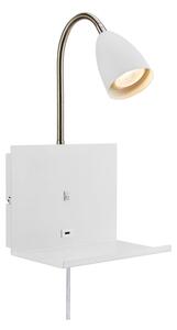 Lampada da parete bianca Cuarto – Markslöjd