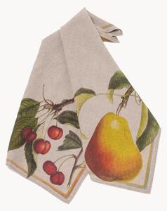 Set di 2 strofinacci in lino Cherry & Pear