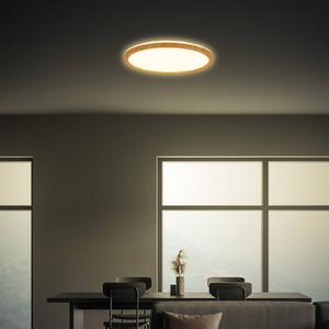 Briloner Plafoniera soffitto Tava Wood, Legno chiaro, Soggiorno / Sala da pranzo, Plastica, Plafoniera