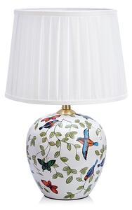 Lampada da tavolo bianca con paralume in tessuto (altezza totale 48 cm) Mansion – Markslöjd