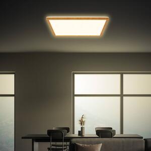 Briloner Plafoniera soffitto Tava Wood, Legno chiaro, Soggiorno / Sala da pranzo, Plastica, Plafoniera