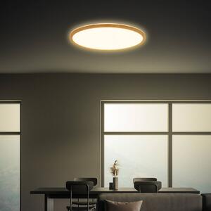 Briloner Plafoniera soffitto Tava Wood, Legno chiaro, Soggiorno / Sala da pranzo, Plastica, Plafoniera