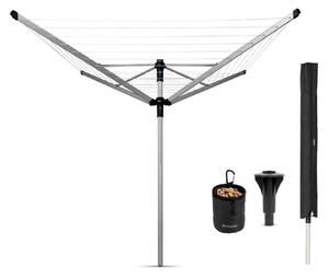 Stendino da giardino argentato 50 m Lift-o-Matic Advance – Brabantia
