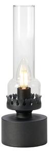 Lampada da tavolo nera con paralume in vetro (altezza totale 31 cm) Kandella – Markslöjd