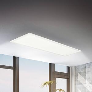 Briloner Pannello LED Simple 100 x 25 cm, bianco, ultrapiatto, IP44, 4000 K, Bianco / Opale, Studio / Ufficio, Metallo, Pannello LED