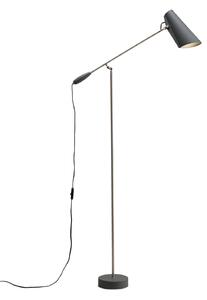 Lampada da terra Northern, Birdy, Grigio, Soggiorno, Metallo, Design
