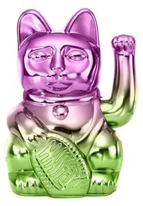 MANEKI NEKO PLAYER SHINY PURPLE GREEN LUCKY CAT MULTICOLOR