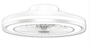 Plafoniera MeLiTec con ventilatore, dimmerabile, luce di marcia RGB, vento naturale, luce notturna con timer, telecomando, bianco, DV06-1 : Bianco Colore: Bianco